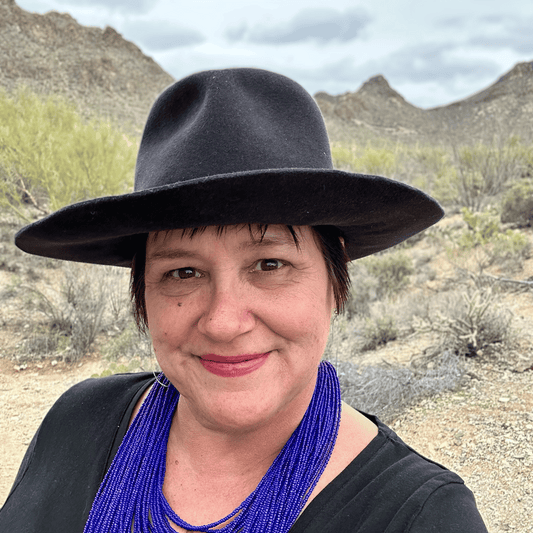 Here I Am Statement Necklace - Cobalt