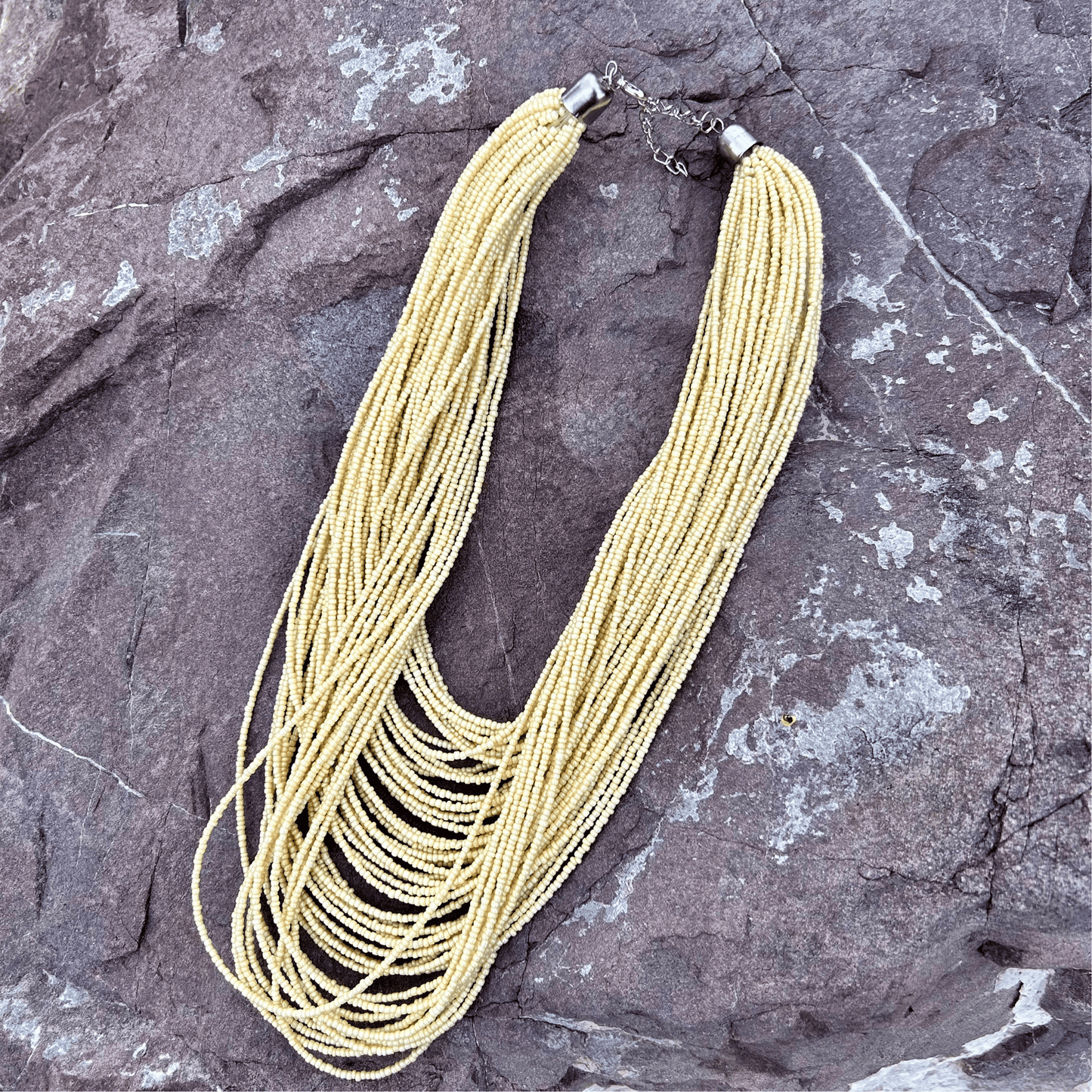 Here I Am Statement Necklace - Ivory