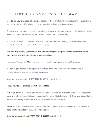 Inspired Progress Road Map Kit