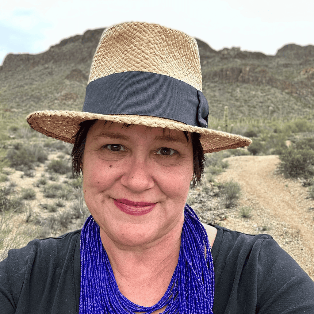 Here I Am Statement Necklace - Cobalt