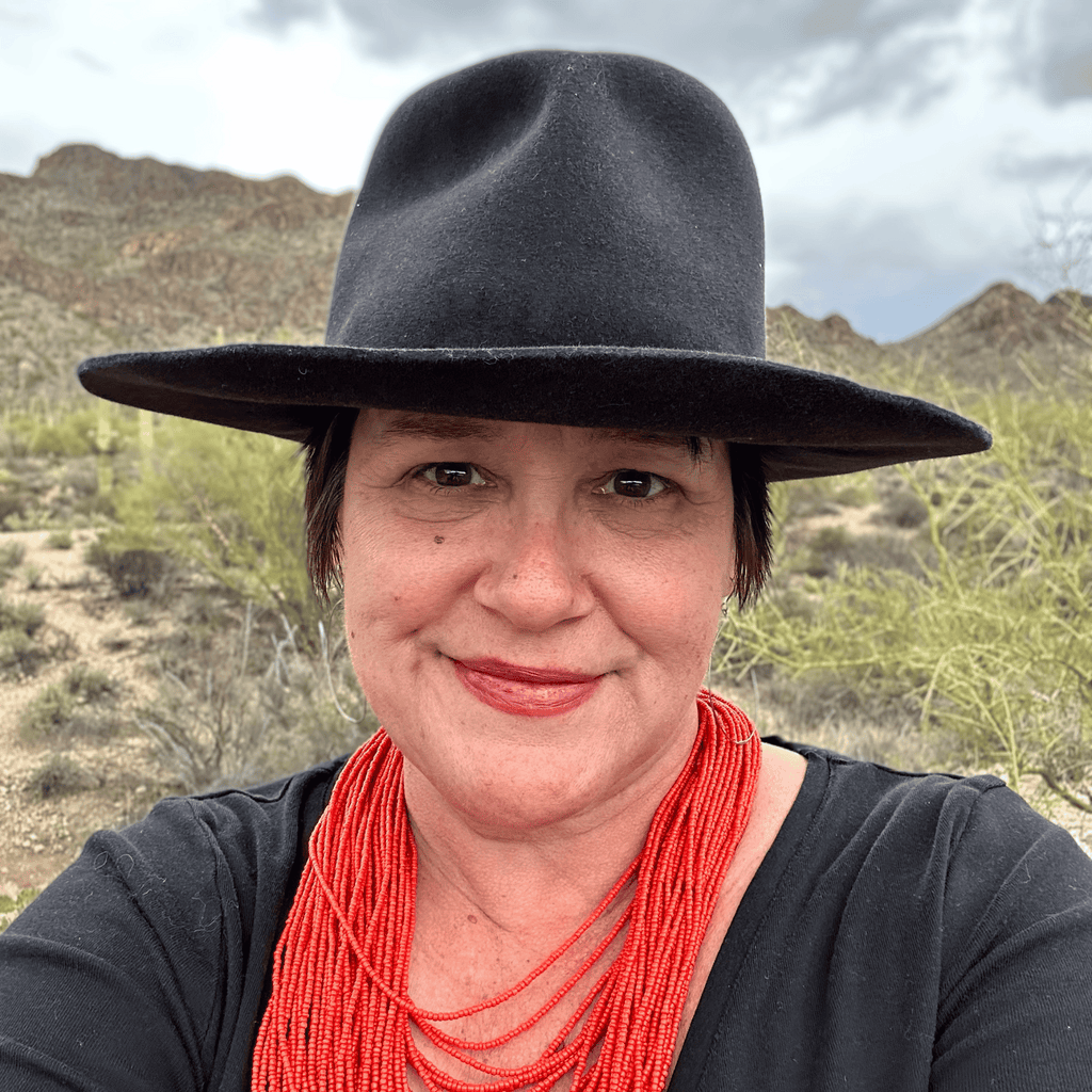 Here I Am Statement Necklace - Coral