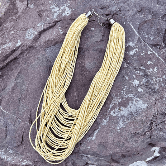 Here I Am Statement Necklace - Ivory