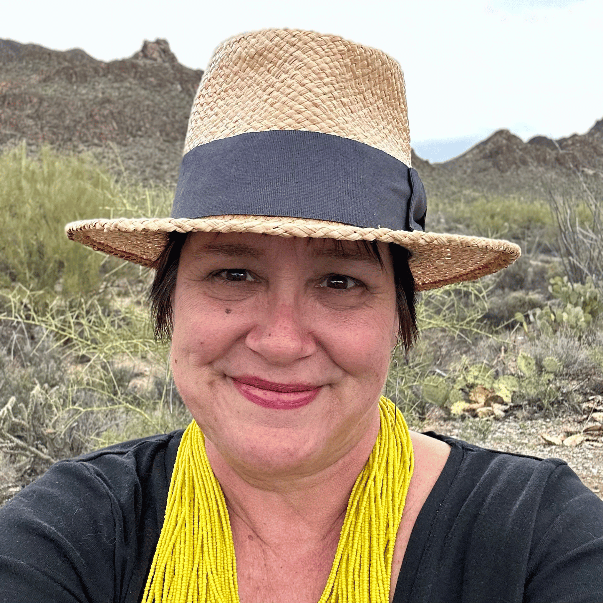 Here I Am Statement Necklace  - Yellow