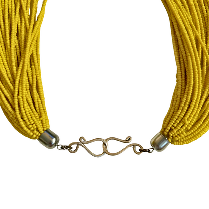 Here I Am Statement Necklace - Coral